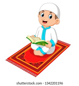 Reading Quran Cartoon Images, Stock Photos & Vectors | Shutterstock