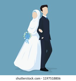 93 Gambar Kartun Muslimah Wedding HD