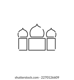 Muslim Building Icon Concept Isolated