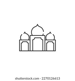 Muslim Building Icon Concept Isolated