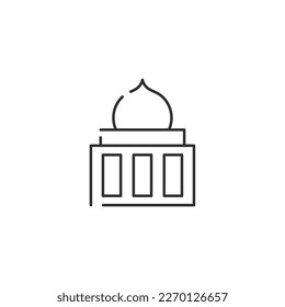 Muslim Building Icon Concept Isolated