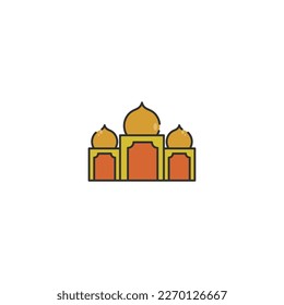 Muslim Building Icon Concept Isolated