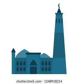 Muslim building icon. Flat illustration of muslim building vector icon for web design