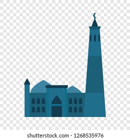 Muslim building icon. Flat illustration of muslim building vector icon for web design