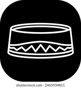 Muslim cap fashion muslim icon with black filled line outline style. muslim, cap, islamic, islam, religion, isolated, religious, . Vector Illustration