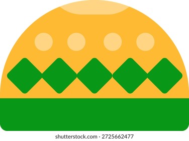 muslim cap flat style icon design