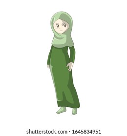 Muslim cartoon with Japanese Manga style