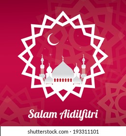 Muslim celebration-Happy Ra ya/background wallpaper design