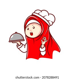 Personaje de un chef musulmán portando una tapa