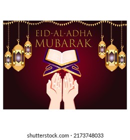 muslim community eid ul adha illustration.