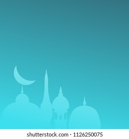 Muslim community festival Eid Mubarak background