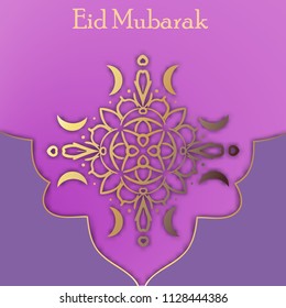 Muslim community festival Eid Mubarak background