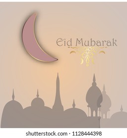 Muslim community festival Eid Mubarak background