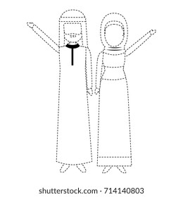 muslim couple avatars characters