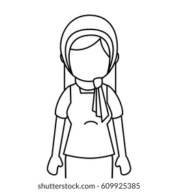 muslim cute woman ethnicity character