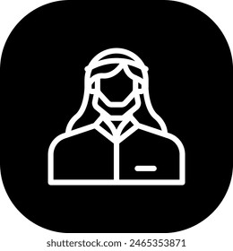 Muslim diversity people icon with black filled line outline style. muslim, man, ramadan, arabic, islam, islamic, arab. Vector Illustration