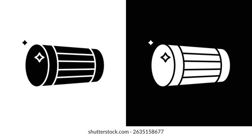 Muslim drum icon concept, vector illustration