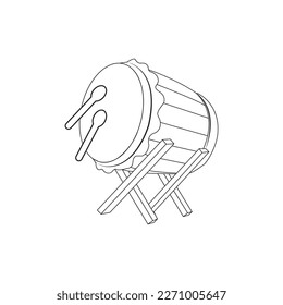 Muslim drum icon vector illustration symbol design
