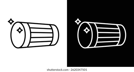 Muslim drum icon vector for web and mobile app. Symbol isolated.