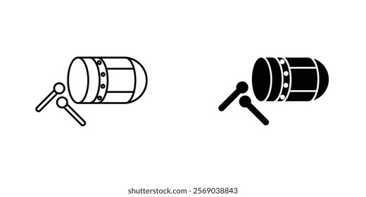 Muslim drum icons vector graphic pack