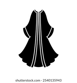 Muslim fashion icons set simple vector. Arab casual girl. Woman arabic muslim on white background