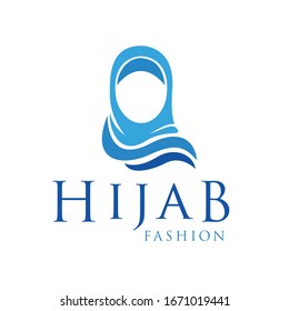 Muslim fashion logo template, muslim for hijab fashion store.