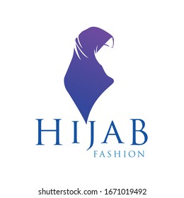 Muslim fashion logo template, muslim for hijab fashion store.