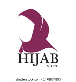 MUSLIM FASHION LOGO TEMPLATE AND ICON