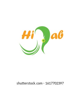 Muslim female in hijab , logo design