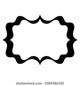  Muslim frame decorative frame with a wavy design