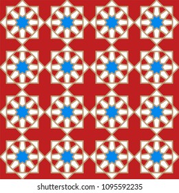 Muslim geometric seamless pattern