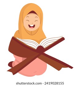 Muslim Girl Holding Al Qur’an
