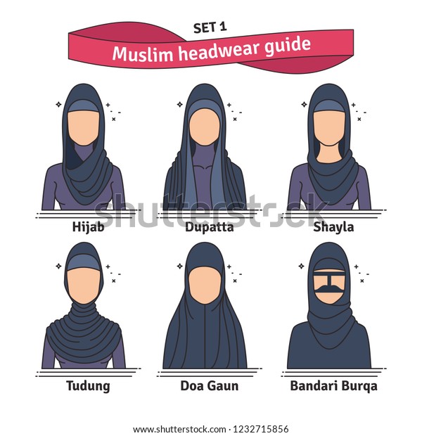 Muslim Headwear Guide Set Different 