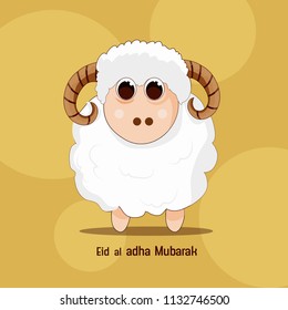  Muslim holiday Eid al-Adha. the sacrifice a ram or  sheep. graphic design 