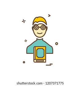 Muslim icon design vector