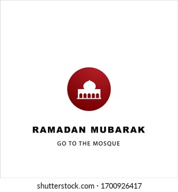 Muslimische Ikone während der Ramadan-Vektorillustration