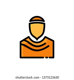 Muslim icon fill outline