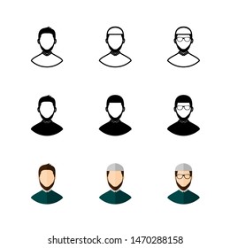 Muslim Icon : Suitable for Islamic Theme, Infographics and Other Graphic Related Assets.