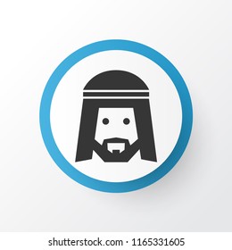 Muslim icon symbol. Premium quality isolated human element in trendy style.