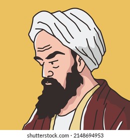 Muslim Illustration Of Al Razi Persian Islamic Scholar