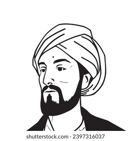 muslim illustration of Al-Jazari inventor, scientist, a skilled worker of handmade designs, and a mathematician