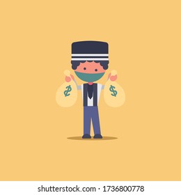 Muslim illustration design templates, Eid, zakat