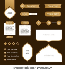 muslim islamic graphic element vector