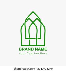 Muslim. Islamic nuanced company logo design. a logo design inspiration