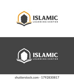 Logo de Muslim Learn, plantilla del logo de Islam learning, ilustración del vector