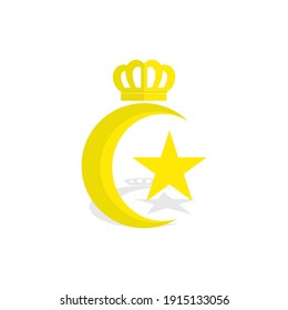 Arte vectorial de logotipo musulmán