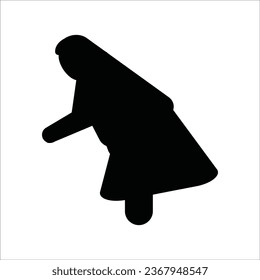 Muslim man icon vector illustration logo design