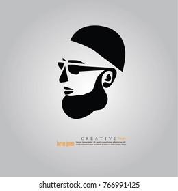 muslim  man icon.vector illustration.
