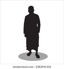 Muslim men silhouette stock vector