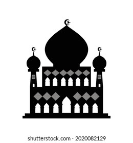 Muslim mosque icon, vector, symbol, illustration